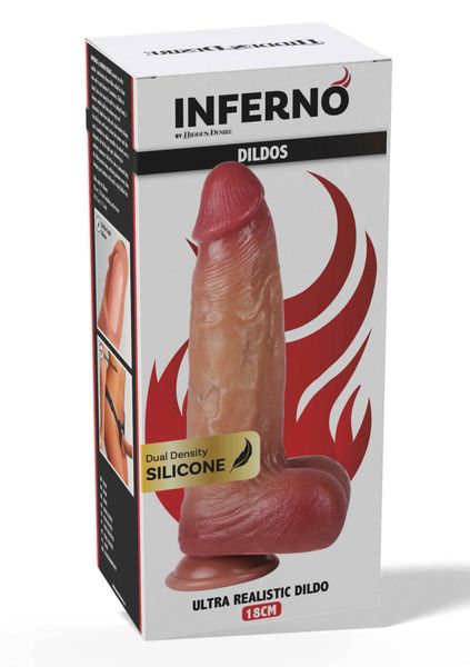 Ultra Realistic Dildo Silicone 18 Cm zdjęcie 2