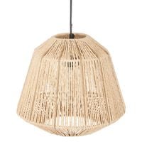 LAMPA SUFITOWA OZDOBNY KLOSZ NATURALNA LAMPA BOHO