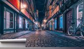 Fototapeta MROCZNA ULICA MIASTO NOCĄ TUNEL 200x130