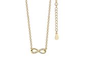 Pozłacany srebrny naszyjnik gwiazd nieskończoność infinity celebrytka srebro 925 Z1107N_G