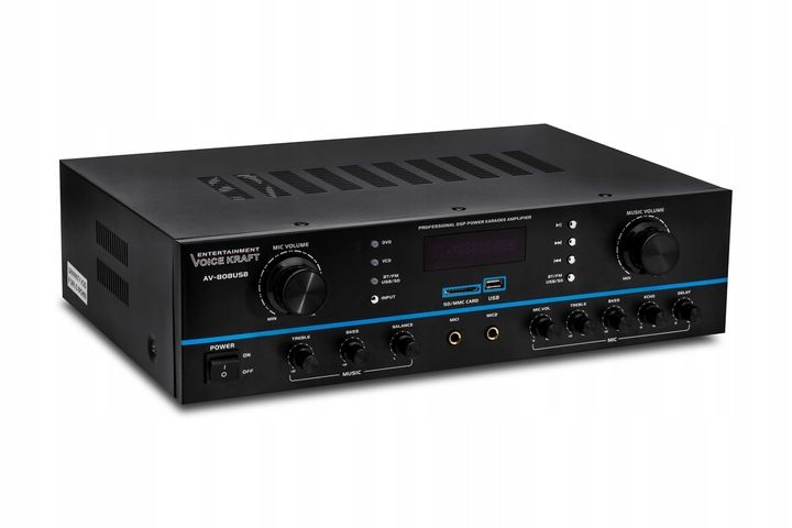 KOLUMNY ESTRADOWE 800W WZMACNIACZ BT USB 5 KANAŁÓW zdjęcie 11