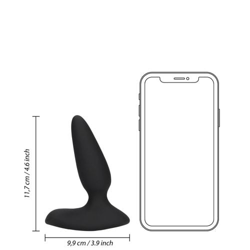 smooth vibrating anal plug with remote control na Arena.pl