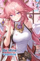 Pocztówka walentynkowa Genshin Impact