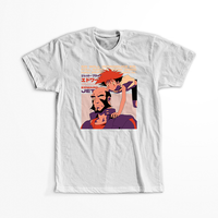 Koszulka Biała Cowboy Bebop - WYBIERZ KOLOR KOSZULKI I FASON Męska S