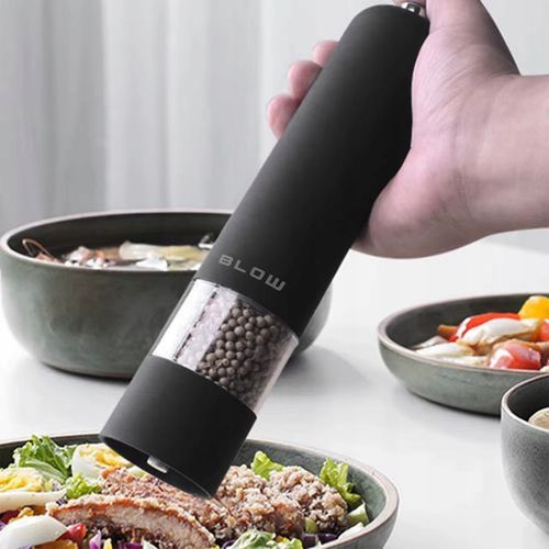 ELEKTRYCZNY MŁYNEK DO SOLI I PIEPRZU PRZYPRAW REGULACJA MIELENIA ZESTAW 2x na Arena.pl