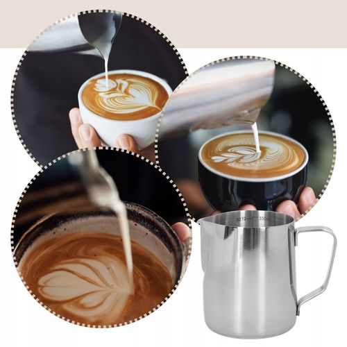 DZBANEK DO SPIENIANIA MLEKA 350 ML MLECZNIK STALOWY STAL NIERDZEWNA na Arena.pl