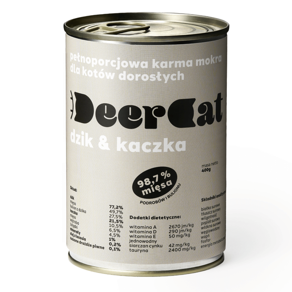 Deer Cat dzik i kaczka 400g zdjęcie 1