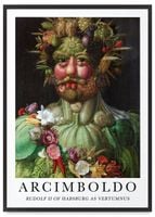 Plakat w ramie portret warzywa 40x50 cm w czarnej ramie