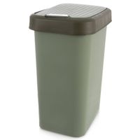 Kosz na Śmieci Odpady Plastikowy Kuchenny Łazienkowy Biurowy 25L Zielony