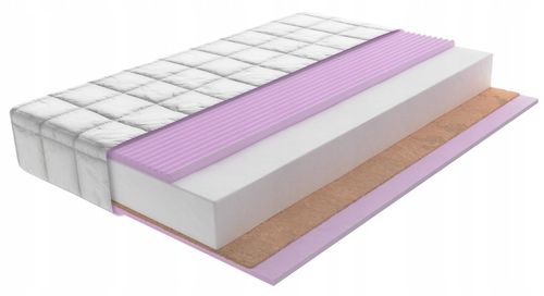 Materac do Łóżeczka Piankowy Kokos LUX Strefowy 120 x 60 x 11 cm na Arena.pl