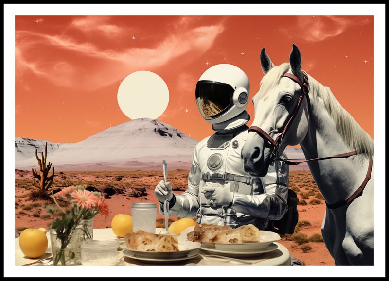 Plakat 100x70cm Obiad na Marsie zdjęcie 3