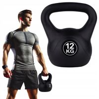 KETTLEBELL KETTLE ODWAŻNIK OBCIĄŻENIE DO ĆWICZEŃ FUNFIT GYM&FITNESS 12 kg
