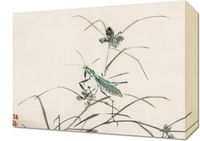 Obraz 40x30cm Grasshopper, Kōno Bairei Japoński Vintage do Salonu