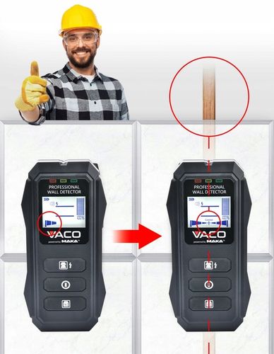 WYKRYWACZ PRZEWODÓW Detektor napięcia METALI Drewna PROFILI Rur KABLI na Arena.pl