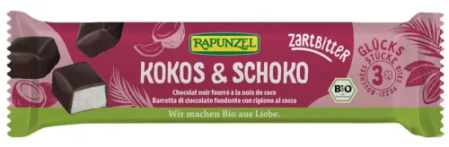 Batoniki Kokosowe W Czekoladzie Gorzkiej BIO 50 g - Rapunzel na Arena.pl