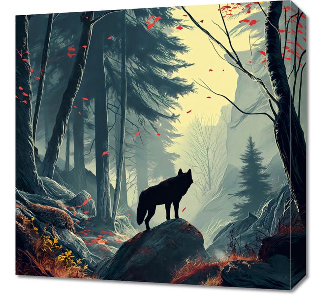 Obraz 50x50cm Leśne Echa zdjęcie 1