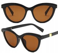 Damskie Okulary Retro Vintage Modne Kocie Oko Cat