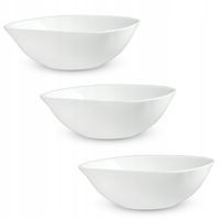KADAX Salaterka Miska 19cm Do Zupy Biała 3szt