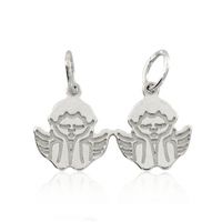 SREBRNY WISIOREK ANIOŁKI ŁAMANE PRÓBA SREBRA 925 GRAWER GRATIS!