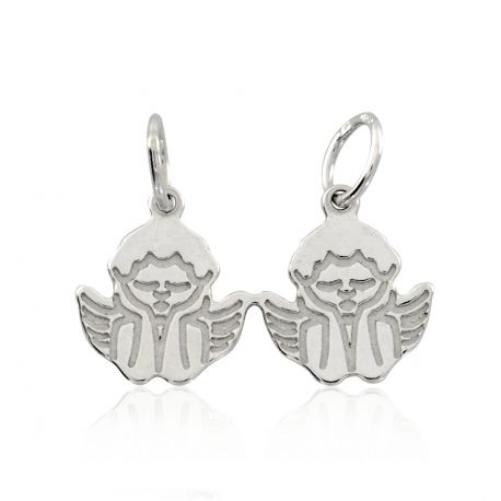 SREBRNY WISIOREK ANIOŁKI ŁAMANE PRÓBA SREBRA 925 GRAWER GRATIS! zdjęcie 1