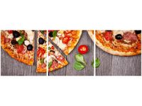 90X30CM PIZZA TRÓJ OBRAZ