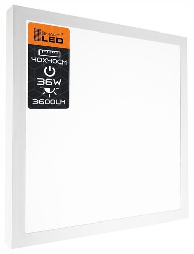 Panel LED Natynkowy Plafon Sufitowy Kwadratowy 36W 40x40 cm Duży Biały na Arena.pl