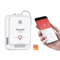 CZUJNIK GAZU ZIEMNEGO DETEKTOR METANU SIECIOWY TUYA WIFI SYRENA ŚWIATŁA