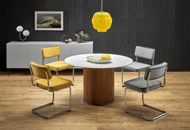 Stół Uno okrągły, biały marmur zdjęcie 5