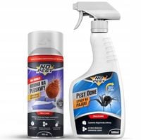 SILNY ŚRODEK SPRAY PREPARAT BOMBA FOGGER NA PAJĄKI PAJĘCZYNY NO PEST ZESTAW
