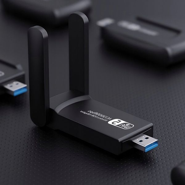 KARTA SIECIOWA WI-FI ADAPTER USB 3.0 1300Mbps DUAL zdjęcie 4