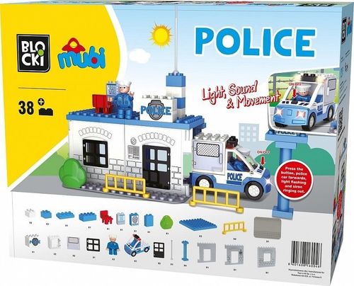 Klocki Mubi 38 elementów - Policja na Arena.pl
