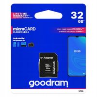 PENDRIVE Karta pamięci Goodram Microcard 32 GB micro SD HC UHS-I class 10,
