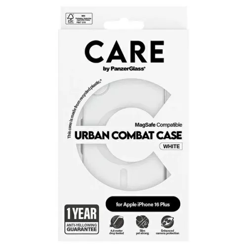care by panzerglass flagship case iphone 16 plus 6.7 biały/white na Arena.pl