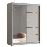 Szafa przesuwna FLAVIO III 150-pojemna garderoba-KASZMIR