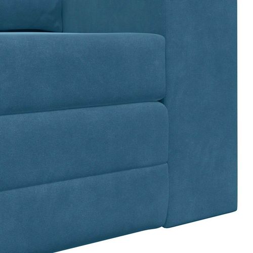 Sofa Bed Niebieski 148 x 71 x 83 cm Aksamit na Arena.pl