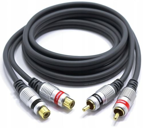 KABEL PRZEDŁUŻACZ RCA 2X CINCH 5,0m RKD290 VITALCO na Arena.pl