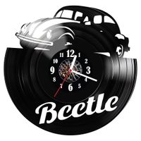 Zegar ścienny z płyty winylowej Volkswagen Beetle 713.14