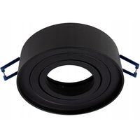 Wpust LAMPA sufitowa SLP8134 MDECO wpuszczana OPRAWA regulowana do zabudowy czarna