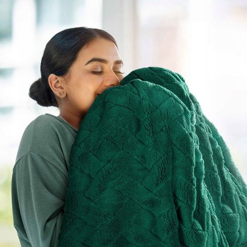 Bardzo GRUBY Koc Narzuta na Łóżko 170x210 PUSZYSTY Miękki Ciepły PREMIUM na Arena.pl