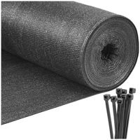 Siatka cieniująca 90% osłonowa 1,2x25 m 140g/m2 jasny antracyt 100 szt. opasek zaciskowych