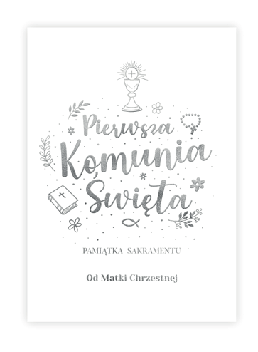 album A5 Pamiątka Komunii od Matki Chrzestnej NR016 na Arena.pl