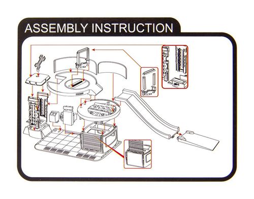 Parking dla pojazdów budowlanych w zestawie z 3 autkami na Arena.pl