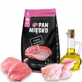 PAN MIĘSKO Cielęcina z Przepiórką 3kg L dla szczeniąt dużych ras