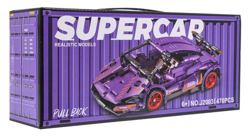 Zestaw Klocków Auto Sportowe Fioletowe 470El. na Arena.pl