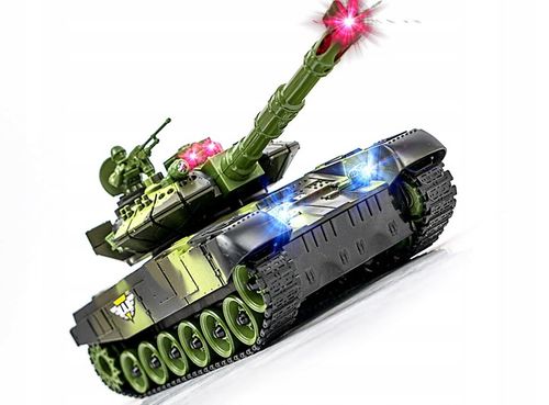 Duży Czołg Zdalnie Sterowany War Tank Bitwa Efekty na Arena.pl