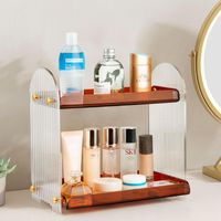 Organizer łazienkowy kuchenny Dwupoziomowa półka na kosmetyki - MOLEDINO