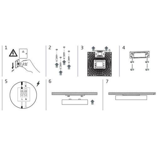 Natynkowa lampa Lid Square 10424 Nowodvorski LED 15W 3000K kwadrat czarna na Arena.pl