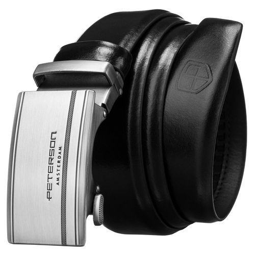 elegancki pasek męski z klamrą automatyczną wykonany ze skóry naturalnej na Arena.pl