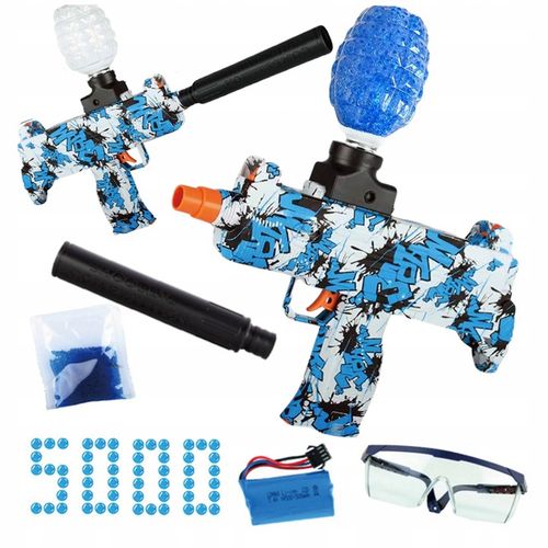 Pistolet Karabin Na Żelowe Kulki DUŻY Zestaw Automatyczny Broń Automat na Arena.pl