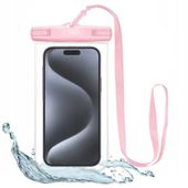 TECH-PROTECT ETUI WODOODPORNE RÓŻOWE DO 6.9" + SMYCZ IPX8